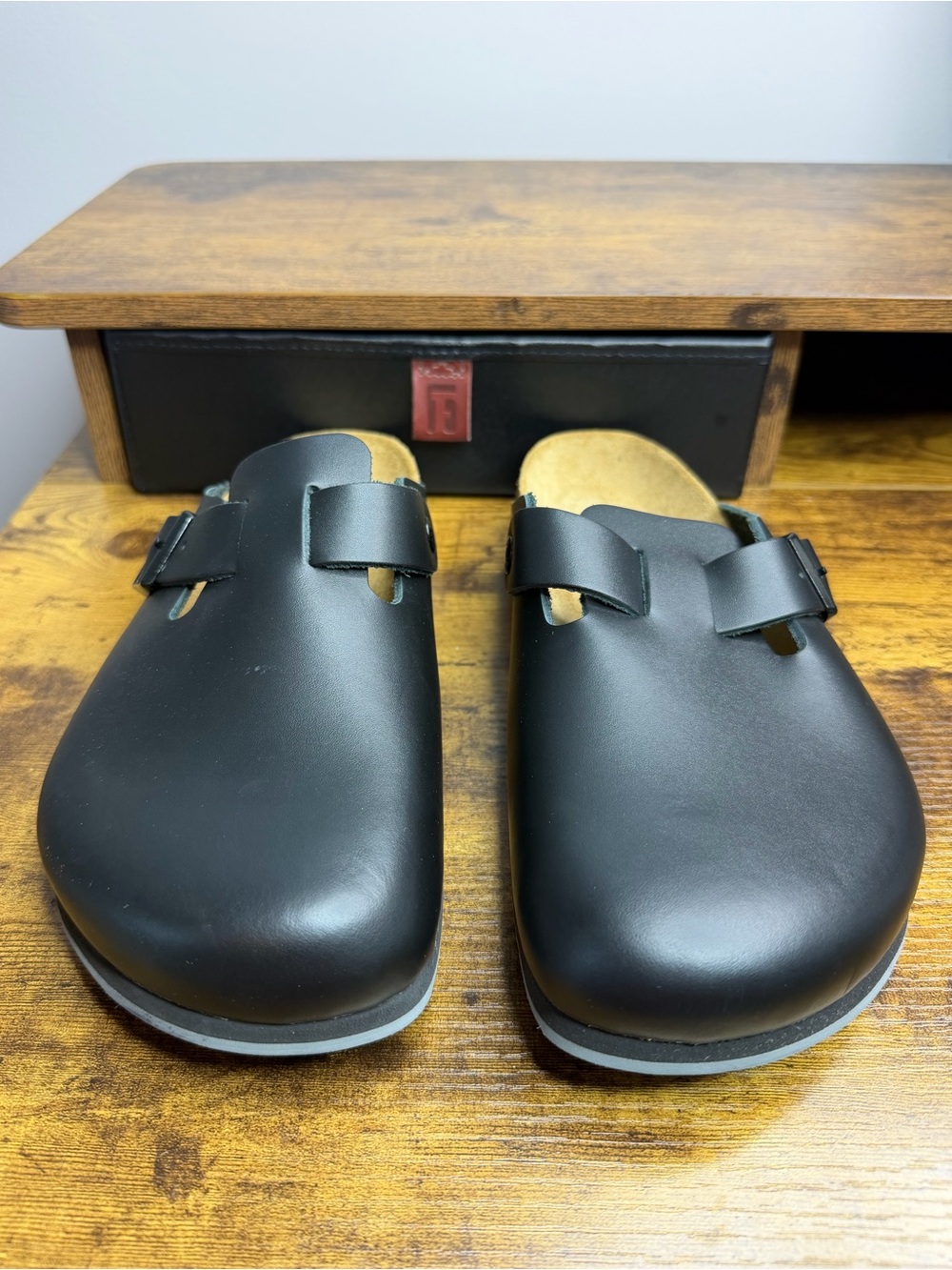 NEW Birkenstock Boston Super Grip Clogs Black Size 42 L11 M9 - Picture 8 of 14